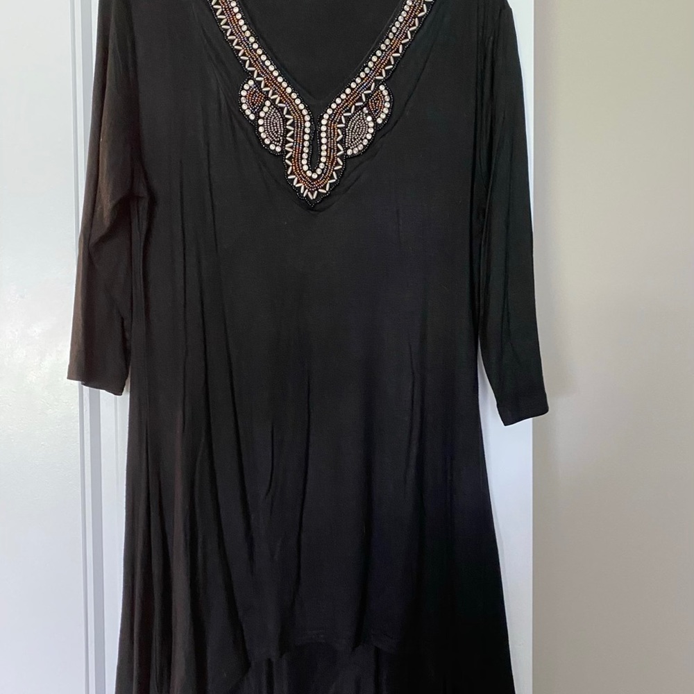 Black Embellished Tunic